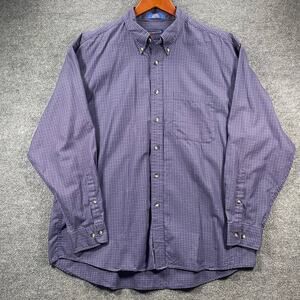 Pendleton Woolen Mills Shirt Men's XL Blue/White Check Long Sleeve Casual